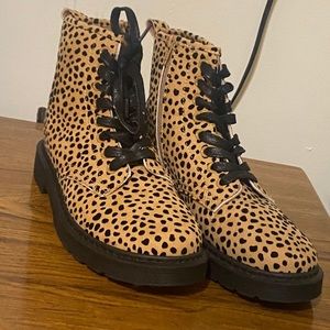 Pierre Dumas Dalmatian Combat Boots